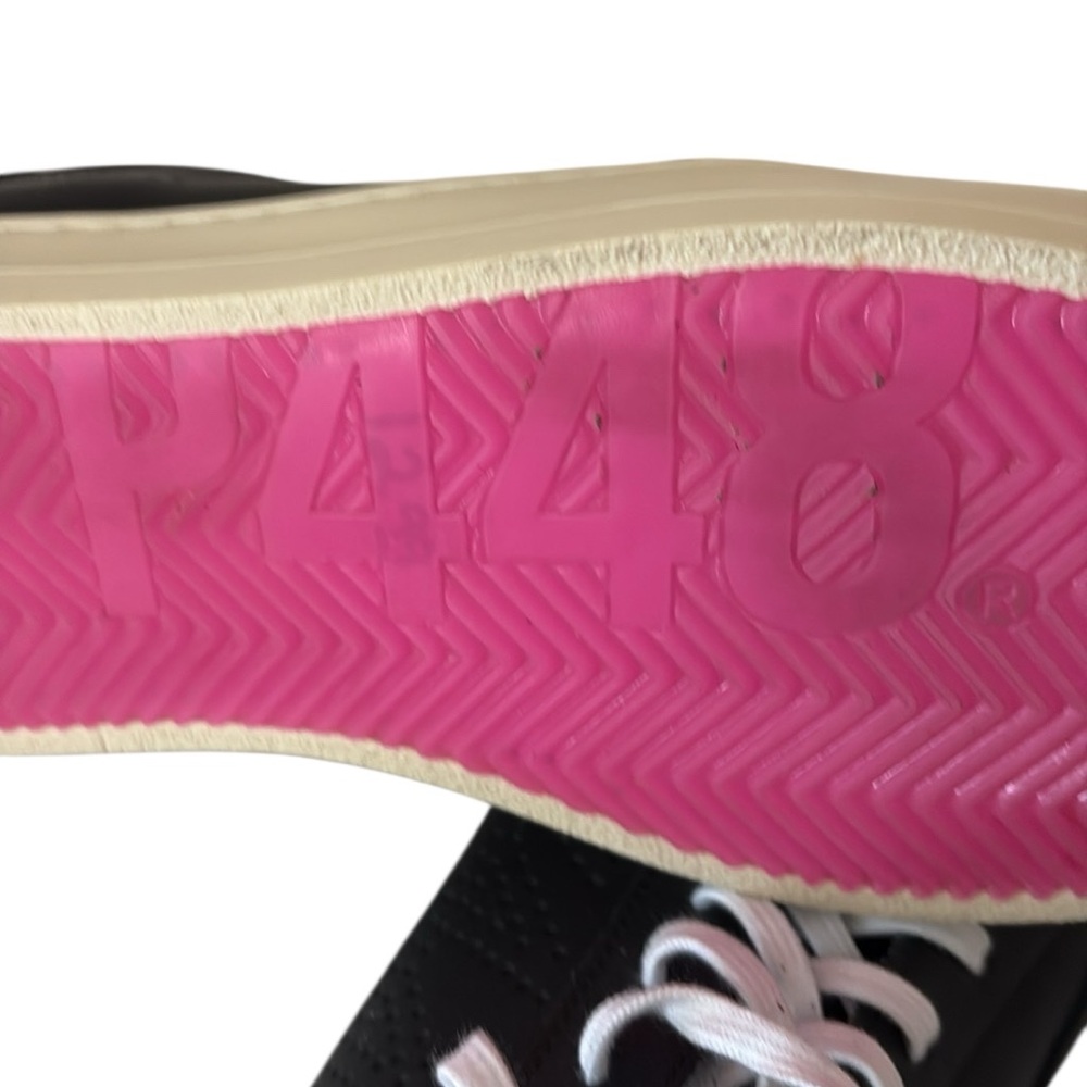 P448 Made in Italy Black Suede with Silver Metallic accent,W42=11.5/12, M=9.5-10 - Picture 10 of 16